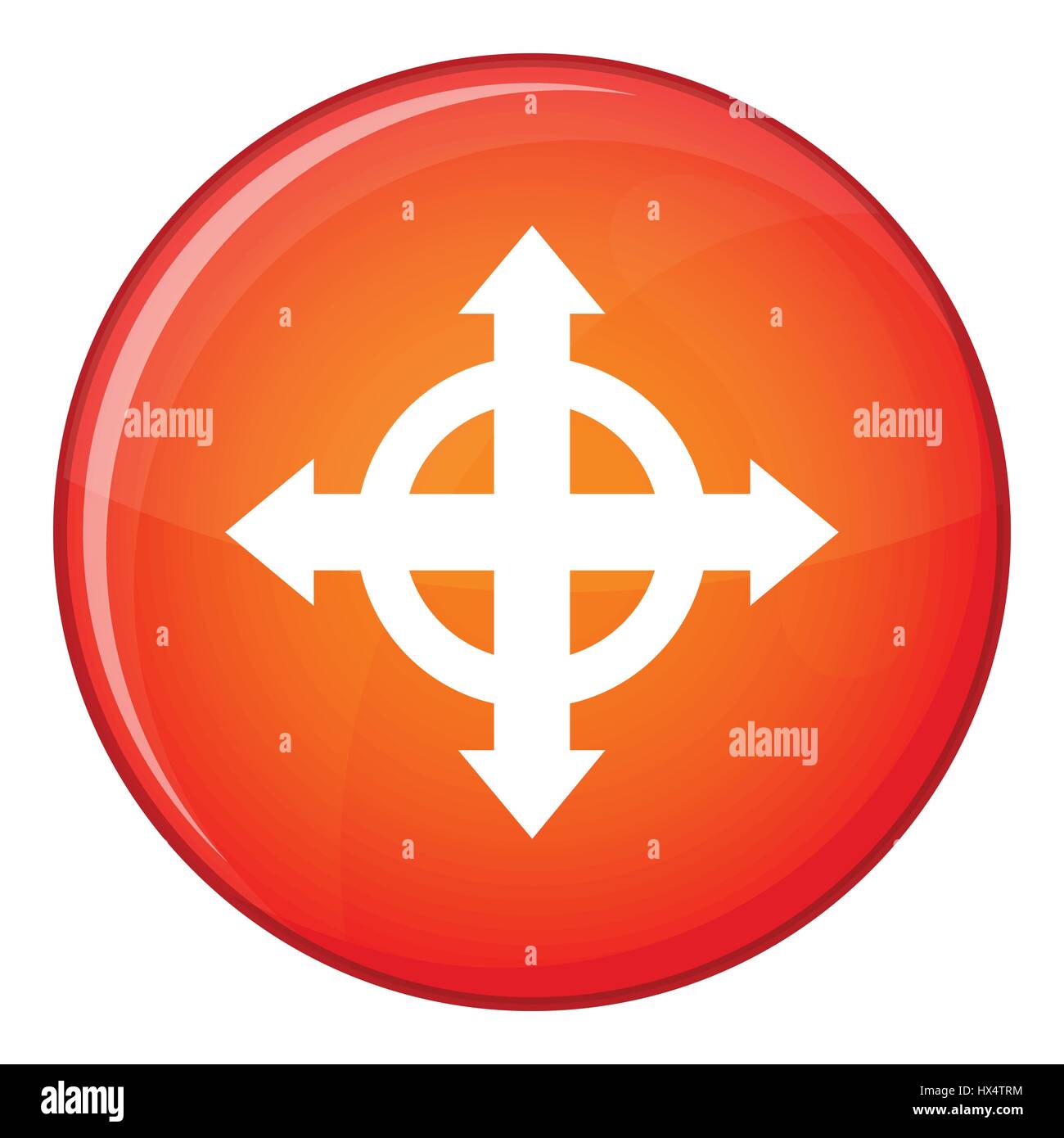 Arrows target icon, flat style Stock Vector Image & Art - Alamy
