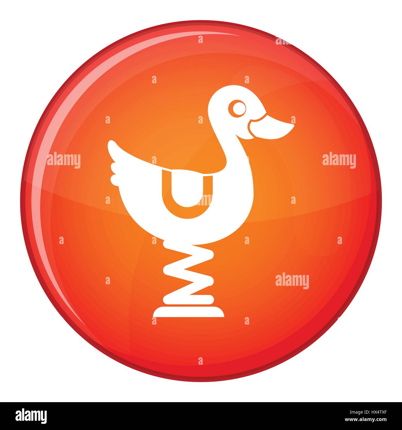 Duck ride in playground icon, flat style Stock Vector Image & Art - Alamy