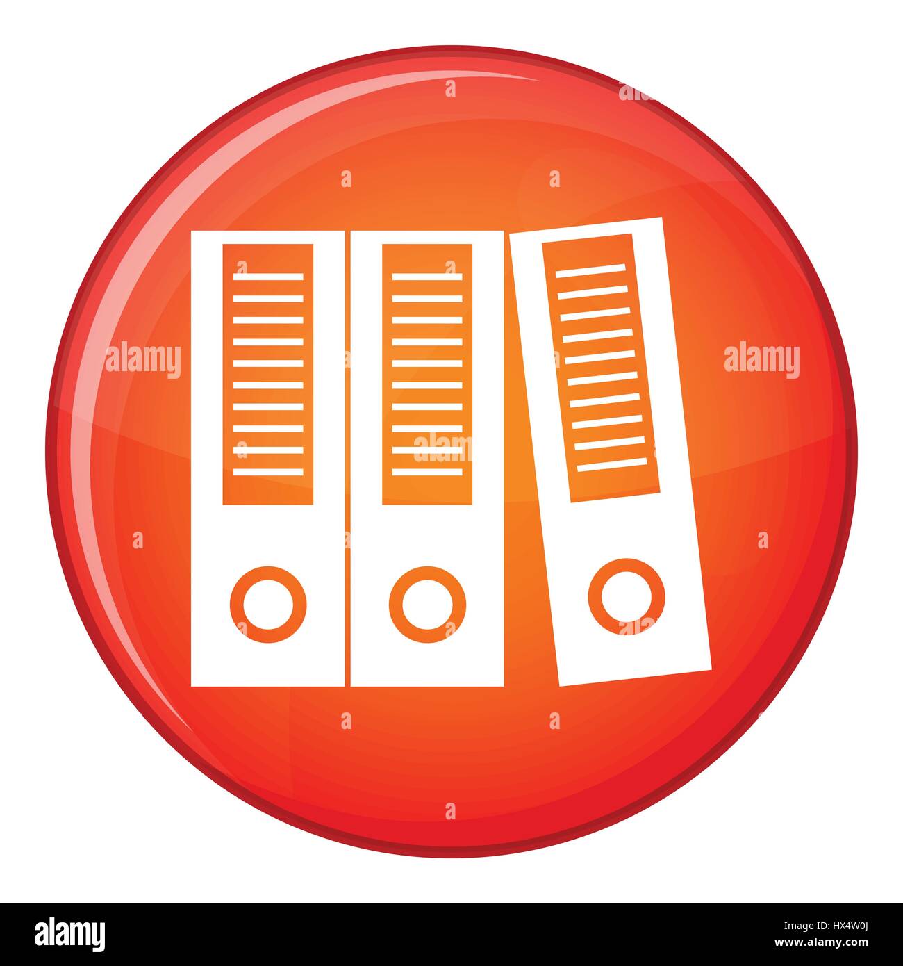 Office folders icon, flat style Stock Vector Image & Art - Alamy