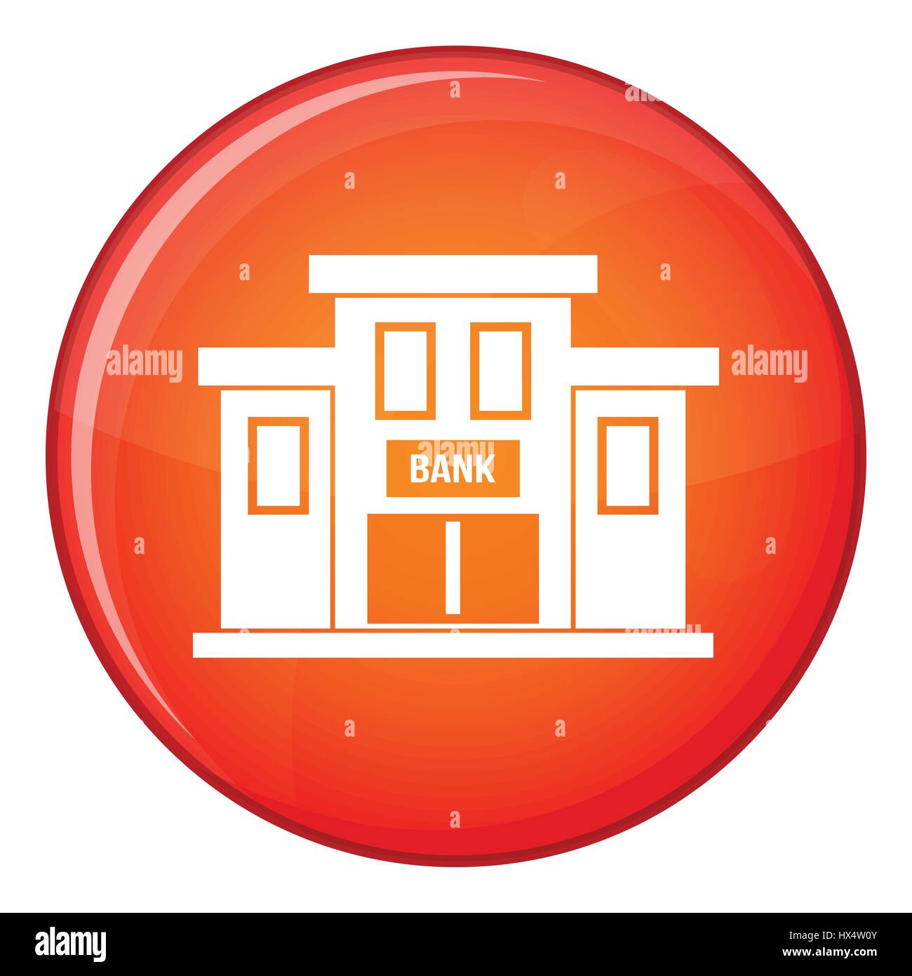 Bank building icon, flat style Stock Vector Image & Art - Alamy