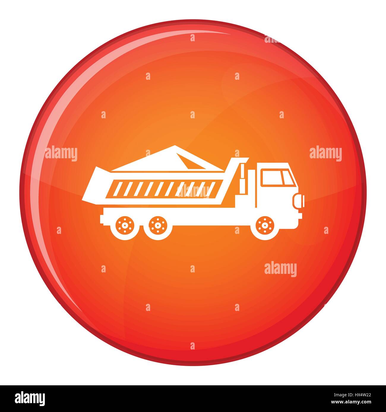 Dump track icon, flat style Stock Vector Image & Art - Alamy