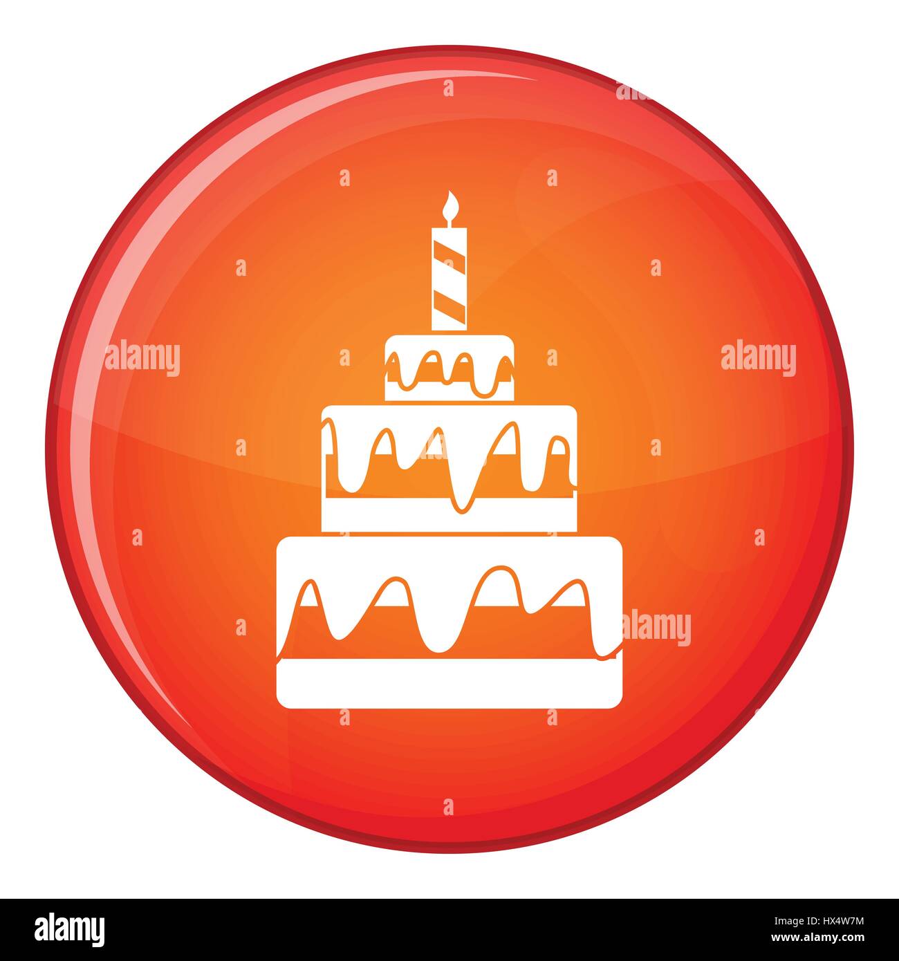 Cake icon, flat style Stock Vector Image & Art - Alamy