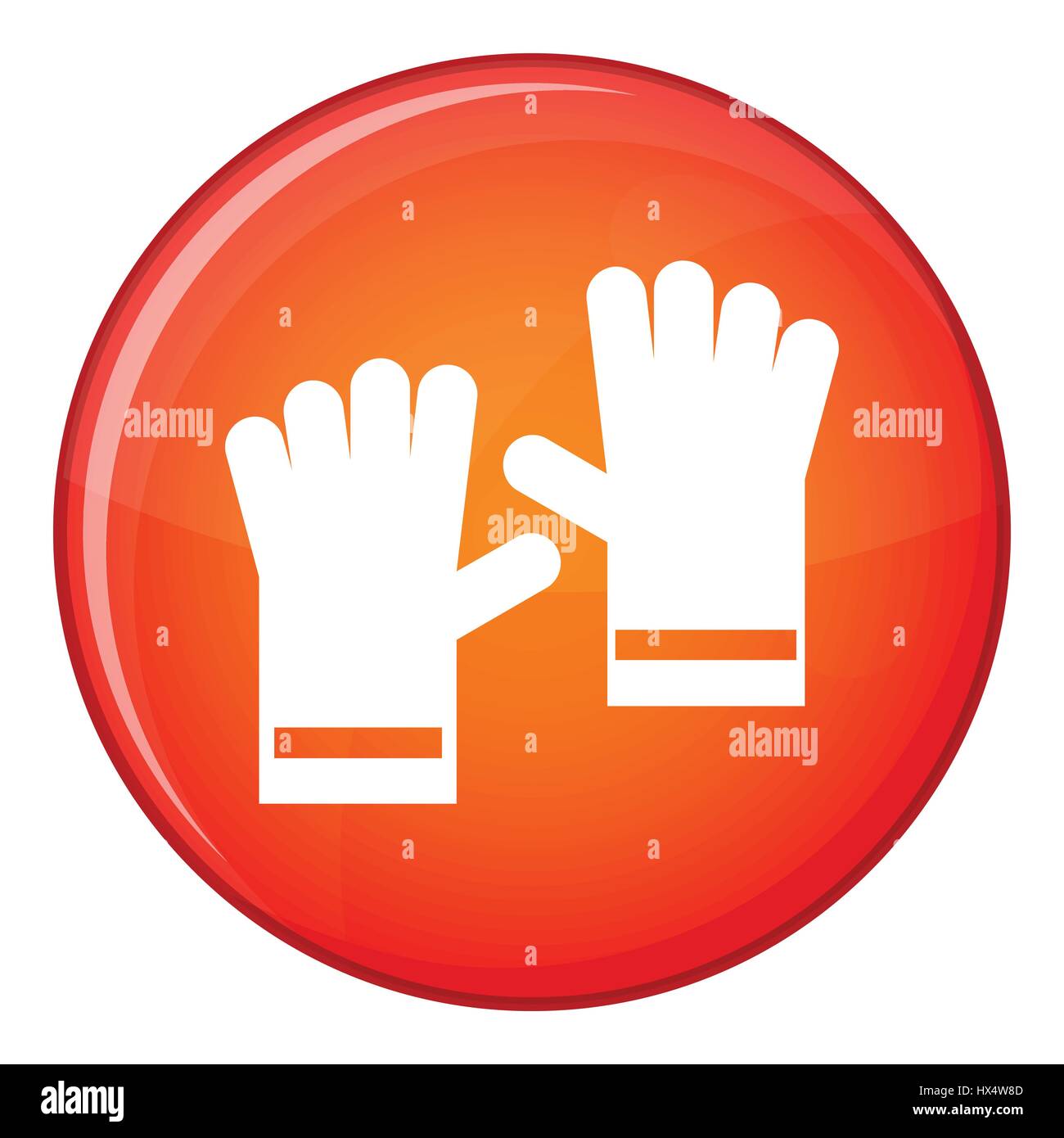 Rubber gloves icon, flat style Stock Vector Image & Art - Alamy