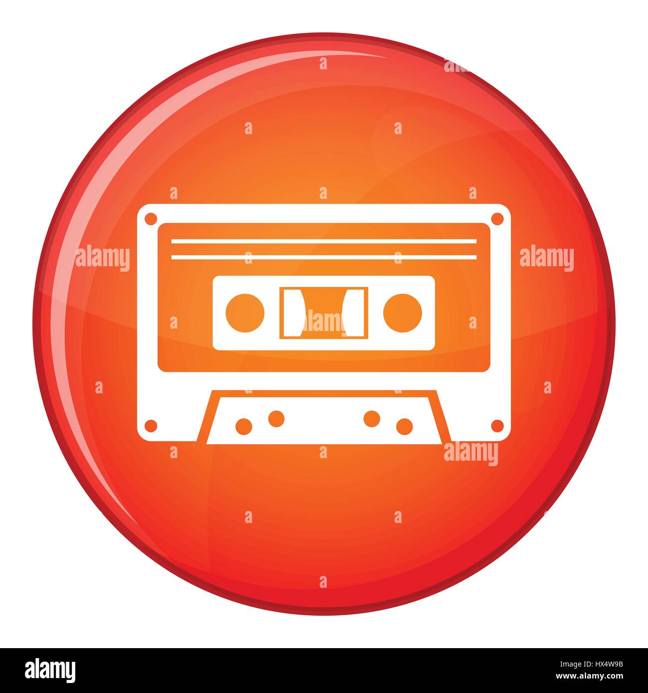 Cassette tape icon, flat style Stock Vector Image & Art - Alamy