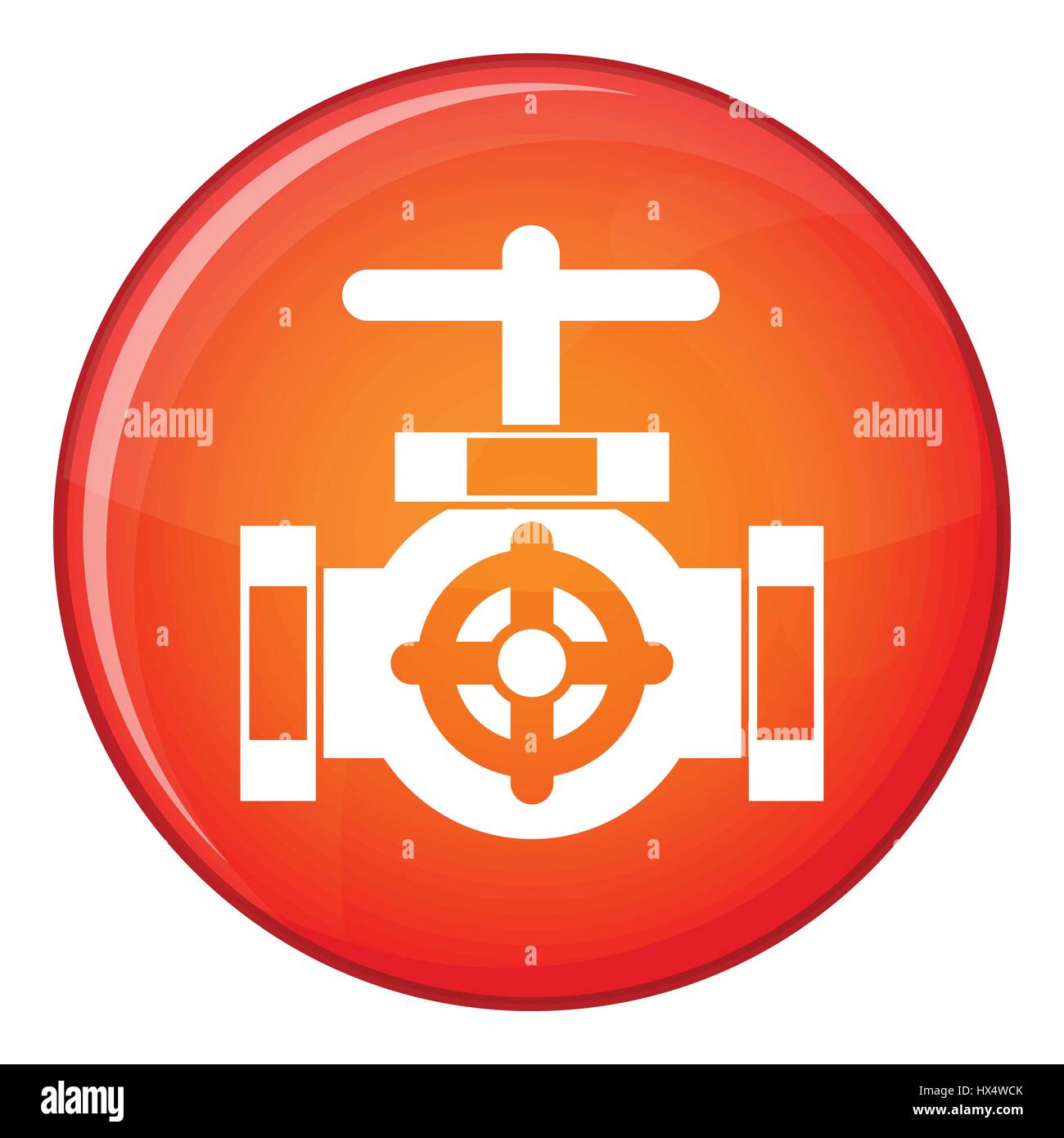 Pipe with a valves icon, flat style Stock Vector Image & Art - Alamy