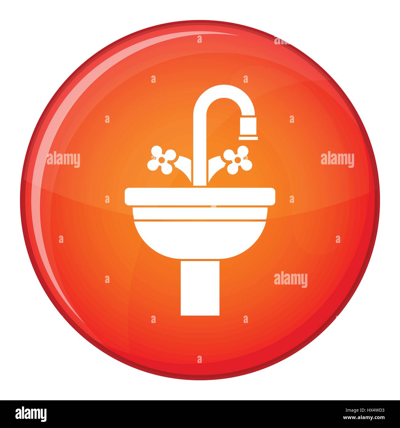Ceramic sink icon, flat style Stock Vector Image & Art - Alamy