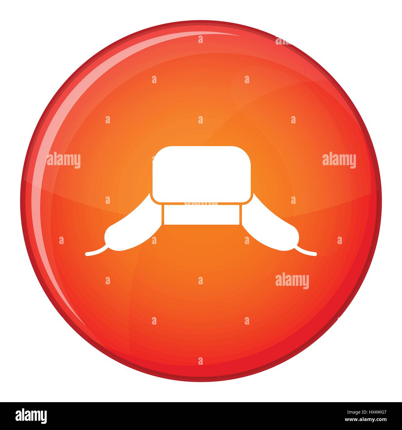 Hat with ear flaps icon, flat style Stock Vector Image & Art - Alamy