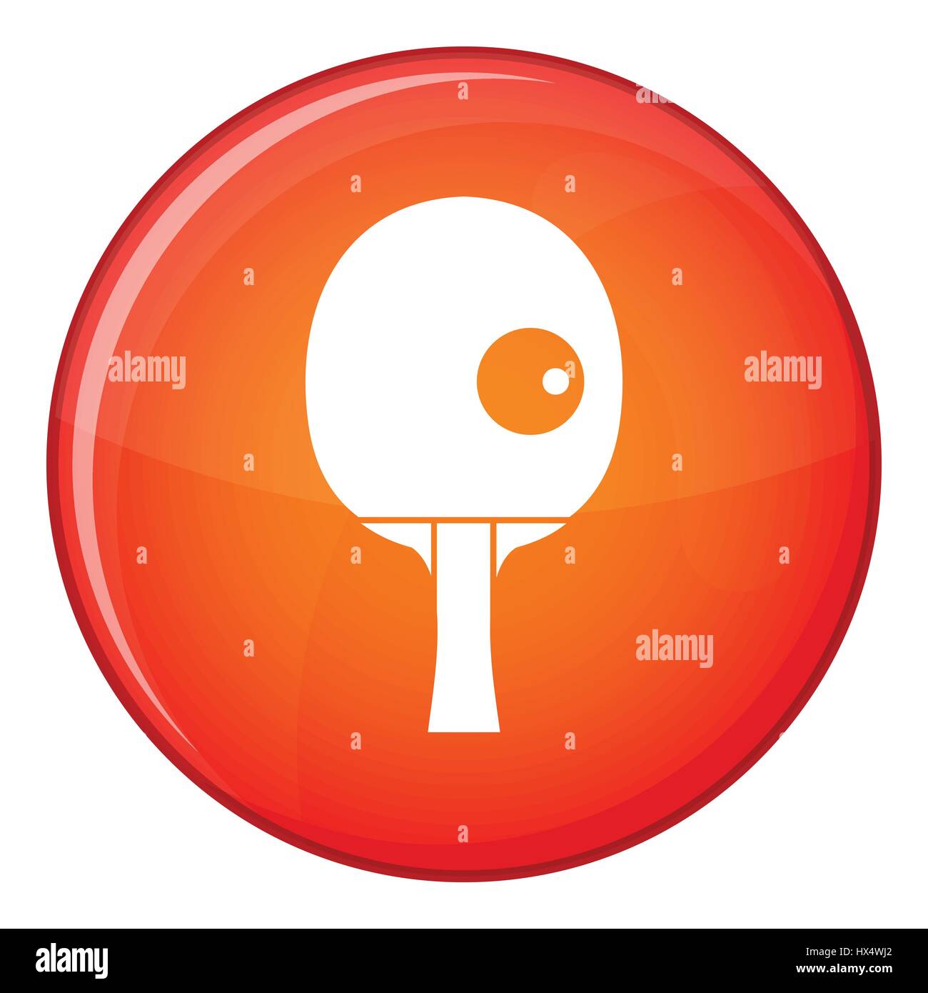 Rackets and ball for playing table tennis icon Stock Vector Image & Art ...