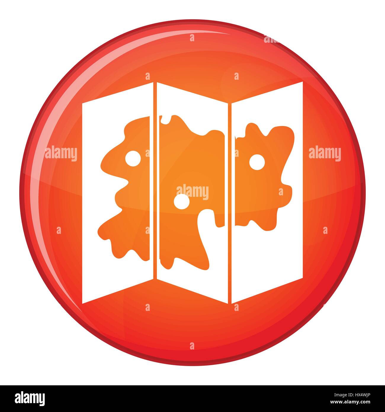 Map icon, flat style Stock Vector Image & Art - Alamy