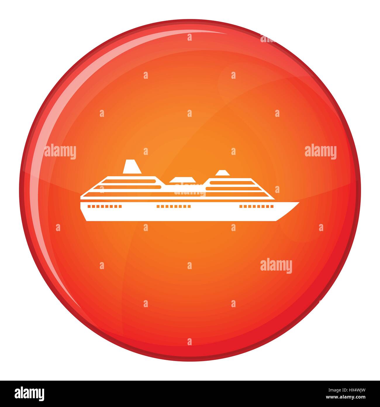 Cruise ship icon, flat style Stock Vector Image & Art - Alamy