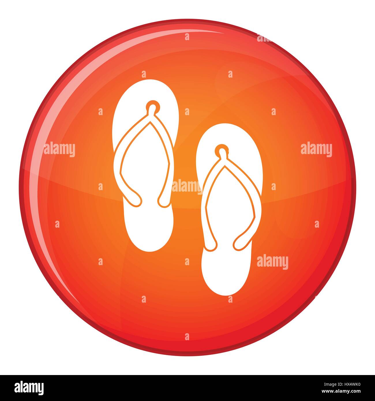 Beach thongs icon, flat style Stock Vector Image & Art - Alamy