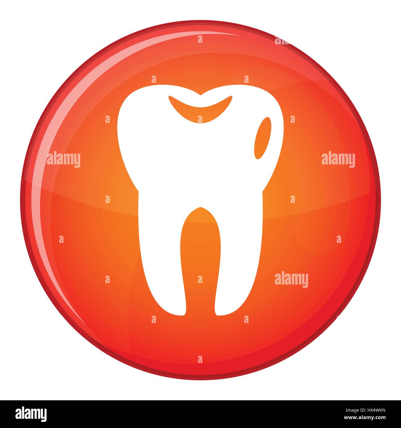Tooth icon, flat style Stock Vector Image & Art - Alamy
