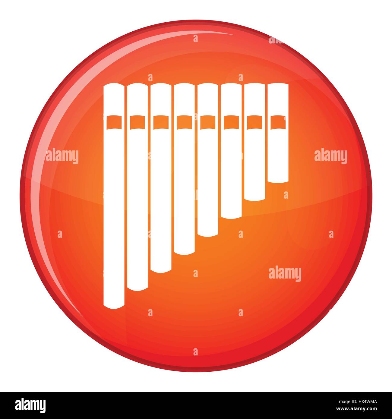 Pan flute icon, flat style Stock Vector Image & Art - Alamy
