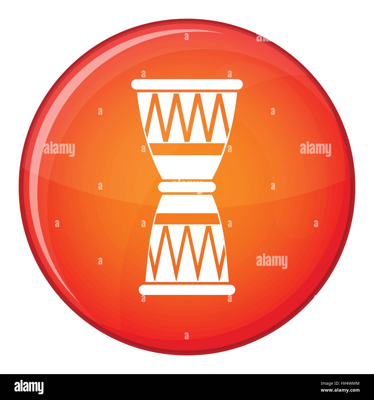 African drum icon, flat style Stock Vector Image & Art - Alamy