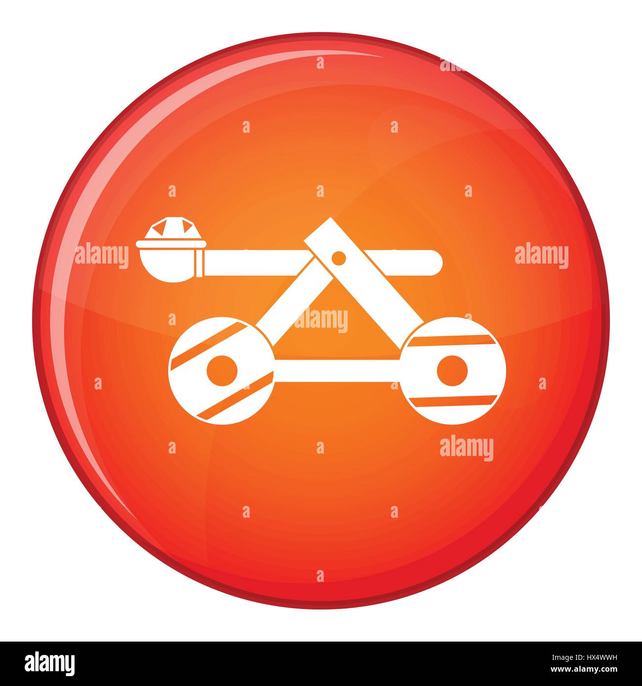Ancient wooden catapult icon, flat style Stock Vector Image & Art - Alamy