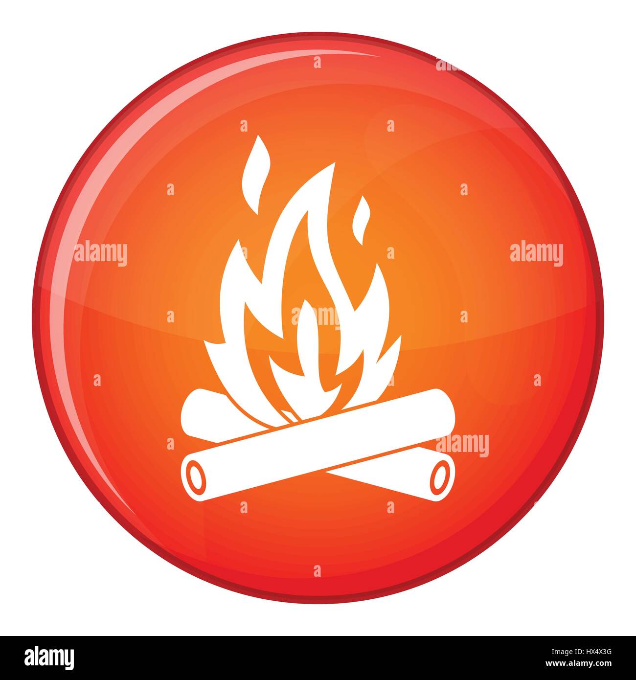 Campfire icon, flat style Stock Vector Image & Art - Alamy