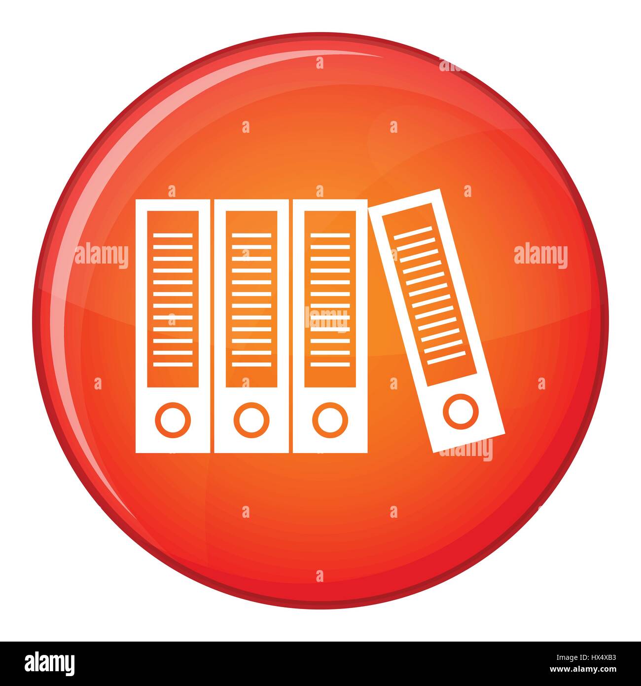 Office folders icon, flat style Stock Vector Image & Art - Alamy
