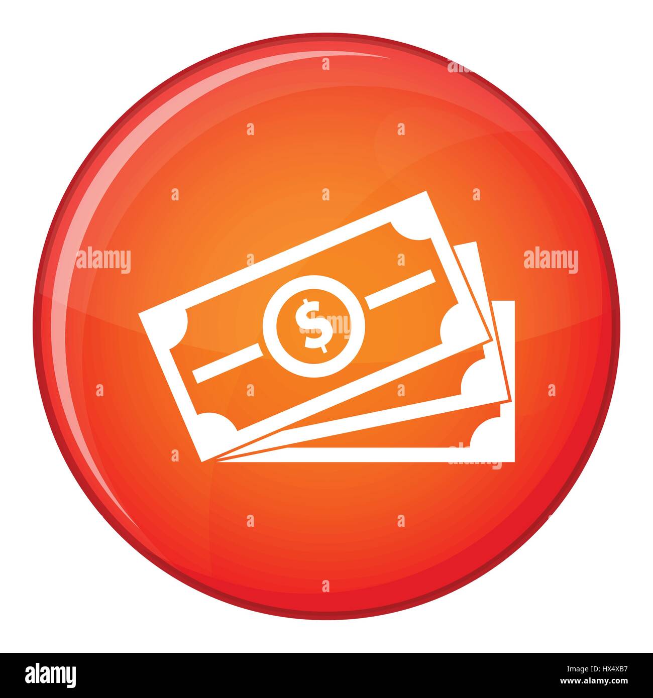Stack of dollar bills icon, flat style Stock Vector Image & Art - Alamy