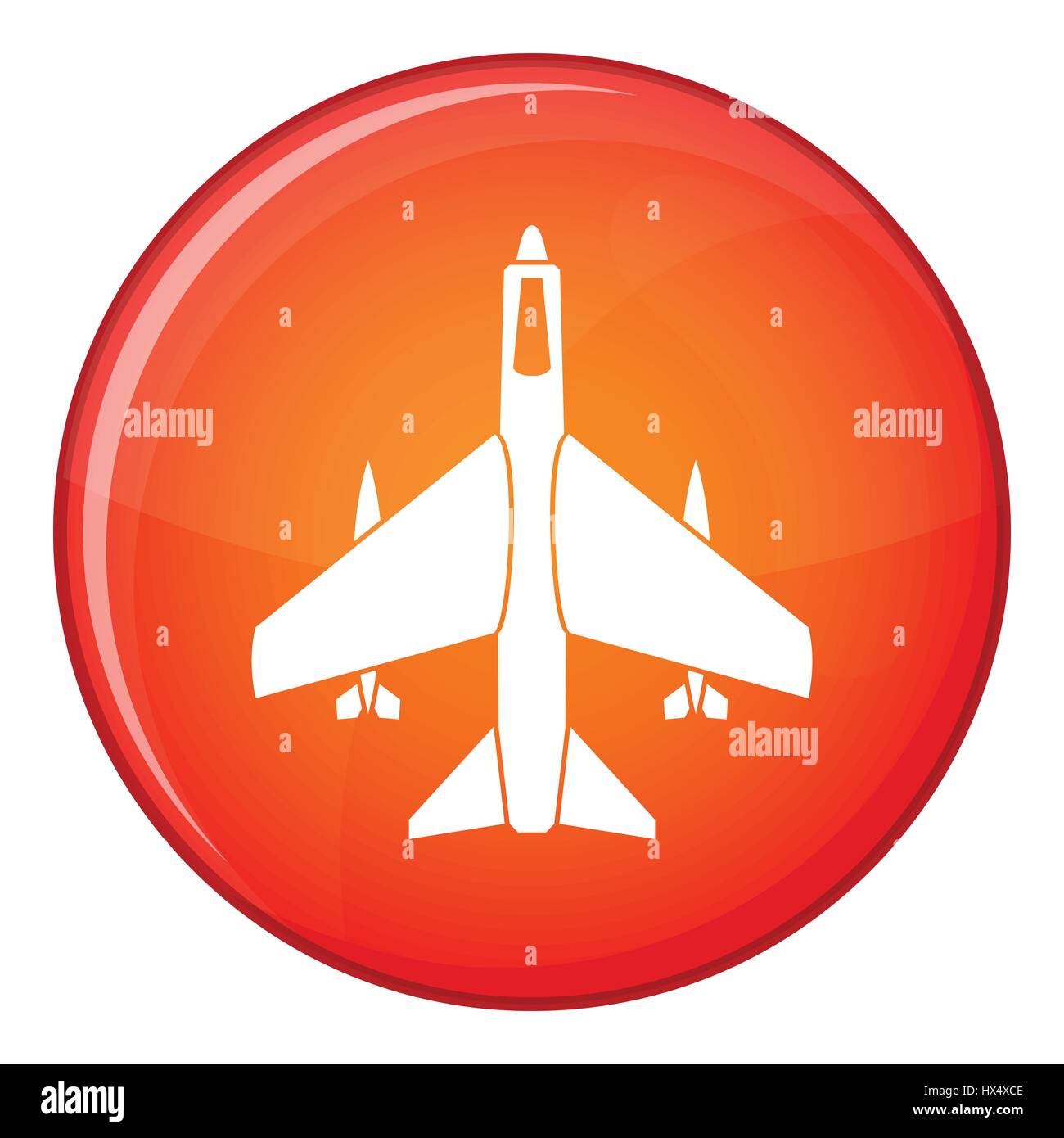 Armed fighter jet icon, flat style Stock Vector Image & Art - Alamy