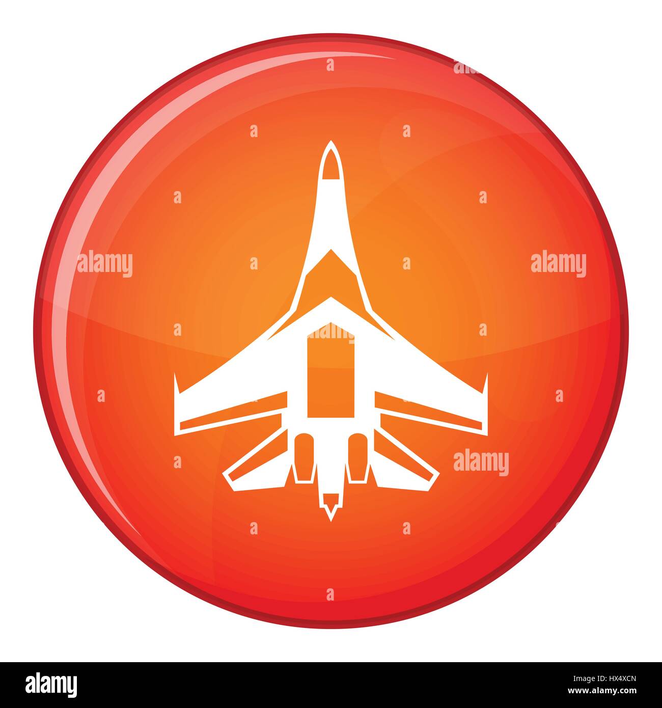 Jet fighter plane icon, flat style Stock Vector Image & Art - Alamy