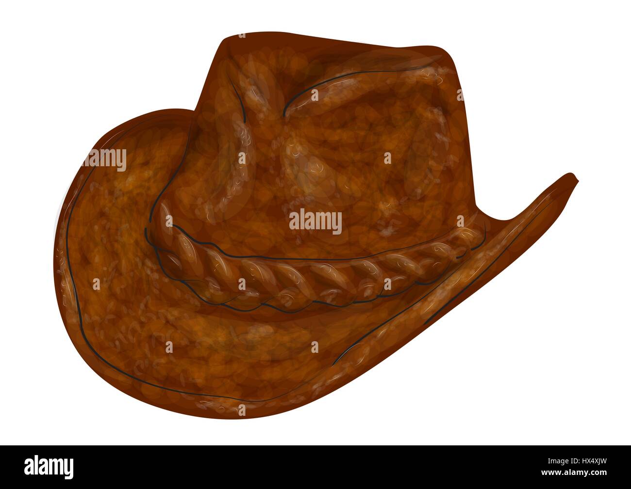cowboy hat isolated on a white background Stock Vector Image & Art - Alamy