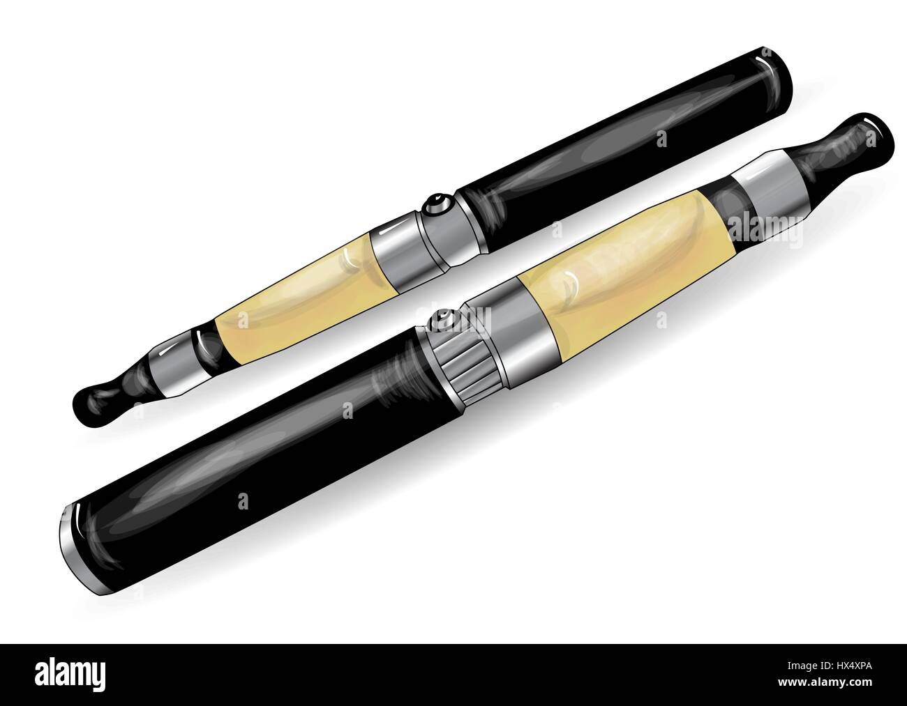 e cigarette isolated on a white background Stock Vector Image & Art - Alamy