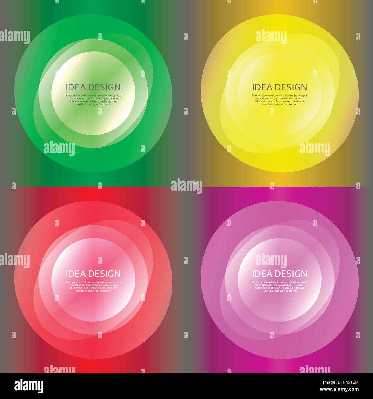 Set abstract color glow light effect Stock Vector Image & Art Alamy