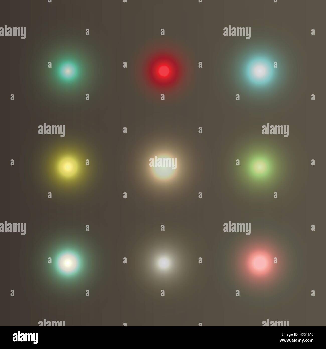 Set abstract color glow light effect Stock Vector Image & Art Alamy