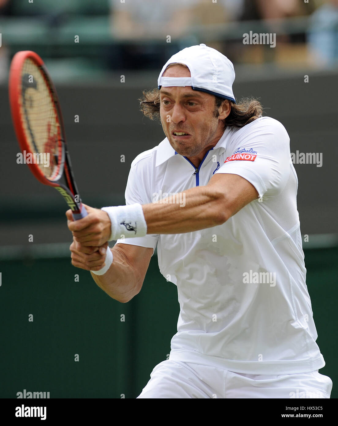 PAOLO LORENZI ITALY ITALY THE ALL ENGLAND TENNIS CLUB WIMBLEDON LONDON  ENGLAND 24 June 2014 Stock Photo - Alamy