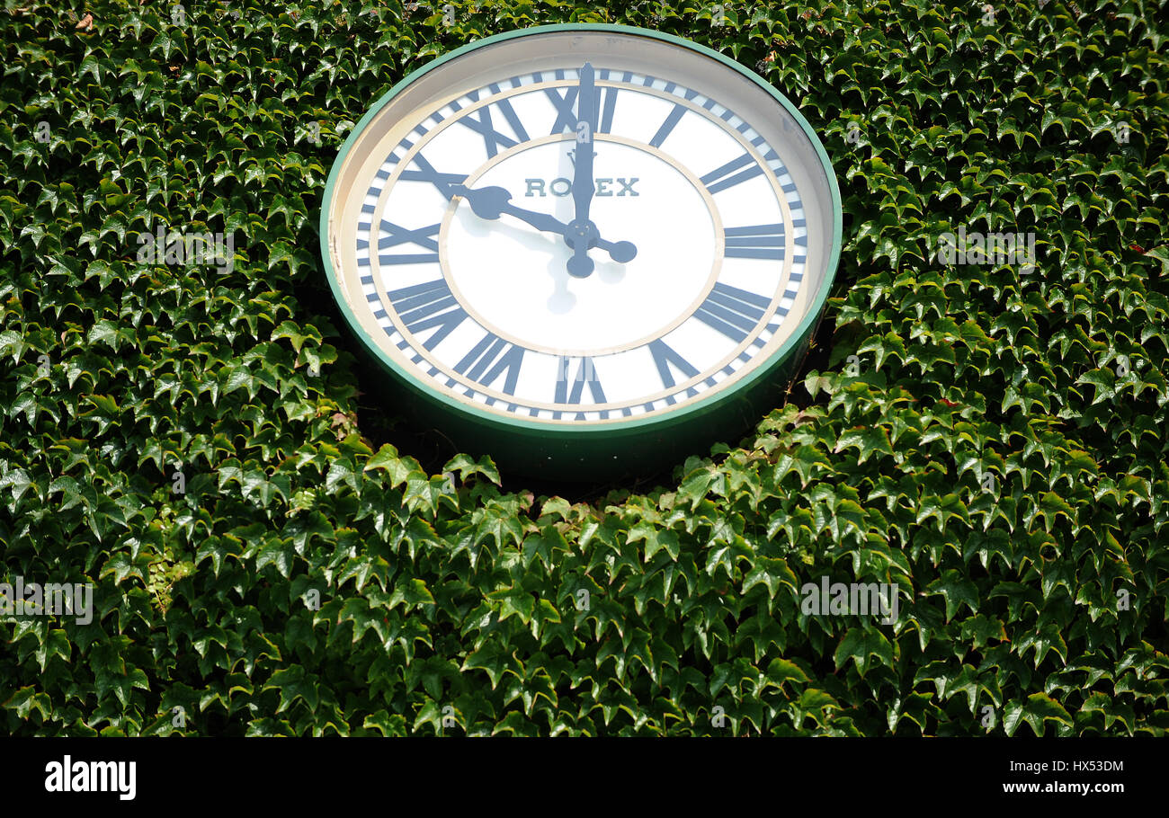 Rolex clock wimbledon tennis hi-res stock photography and images - Alamy