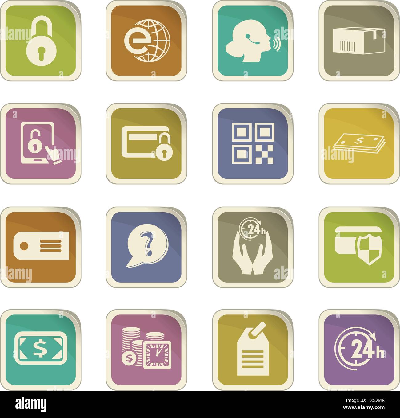 E-commerce icon set for web sites and user interface Stock Vector Image ...