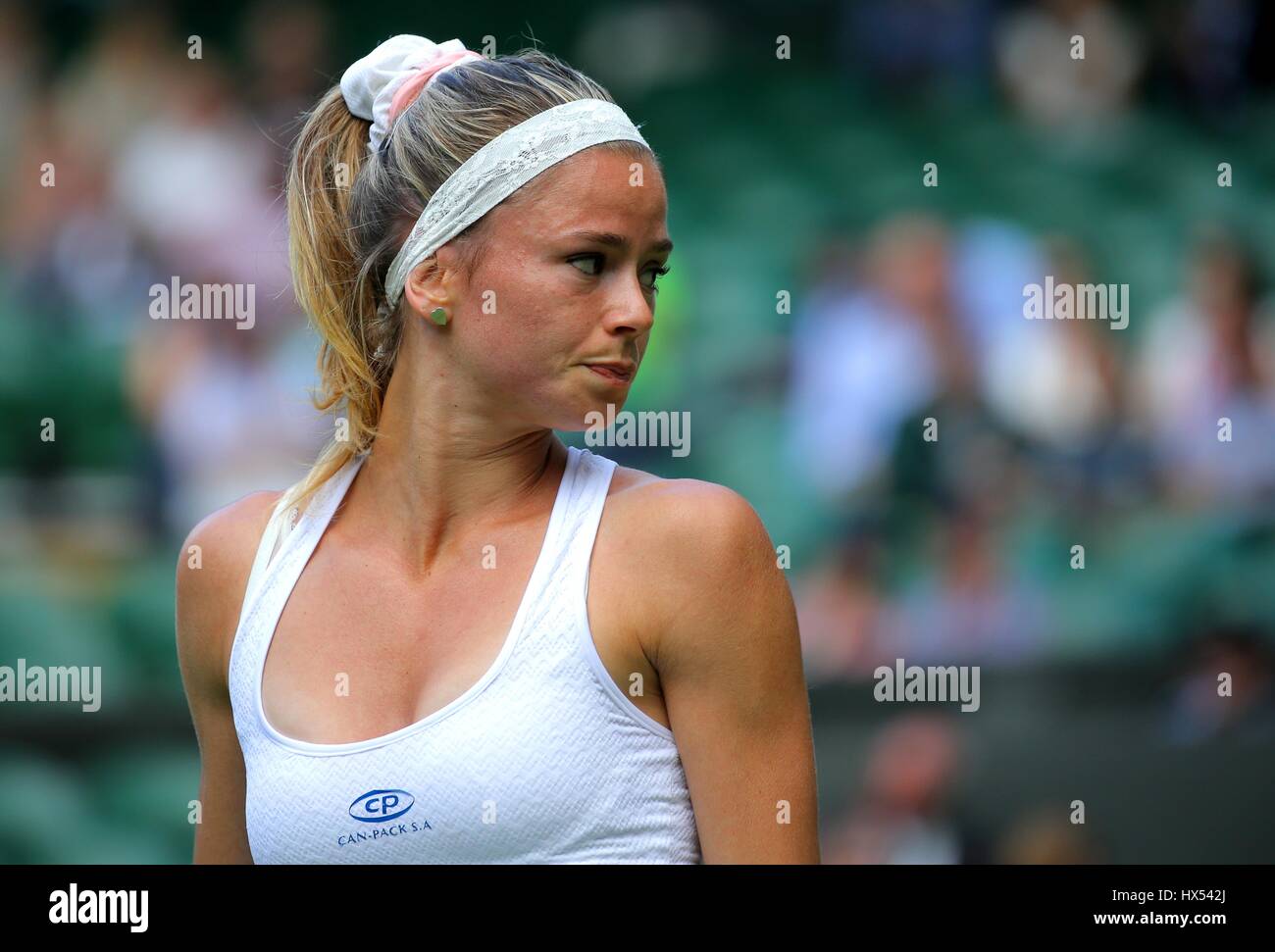 CAMILA ITALY ITALY THE ALL ENGLAND TENNIS CLUB WIMBLEDON Stock