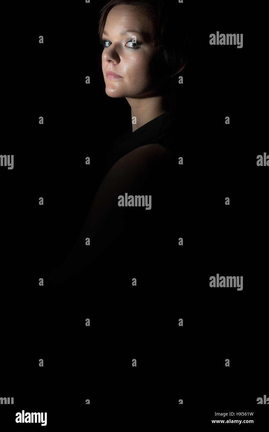 Black lady side profile hi-res stock photography and images - Alamy