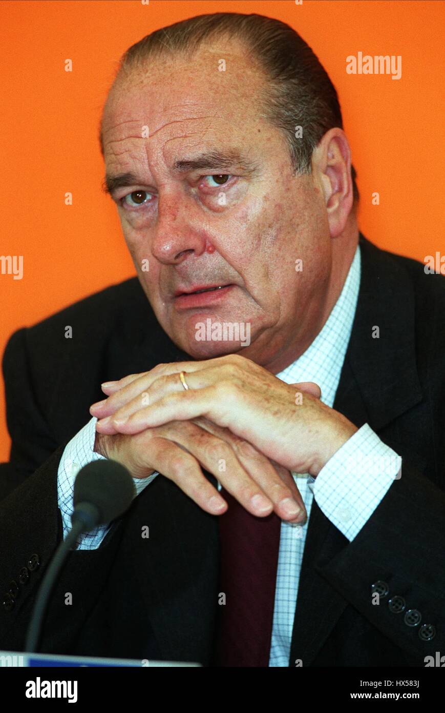 JACQUES CHIRAC PRESIDENT OF FRANCE 21 June 1999 Stock Photo - Alamy