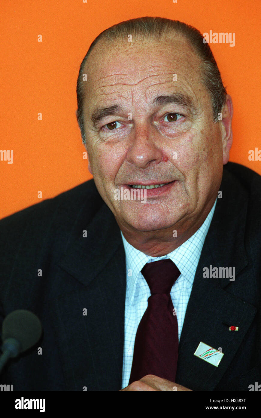 JACQUES CHIRAC PRESIDENT OF FRANCE 21 June 1999 Stock Photo - Alamy