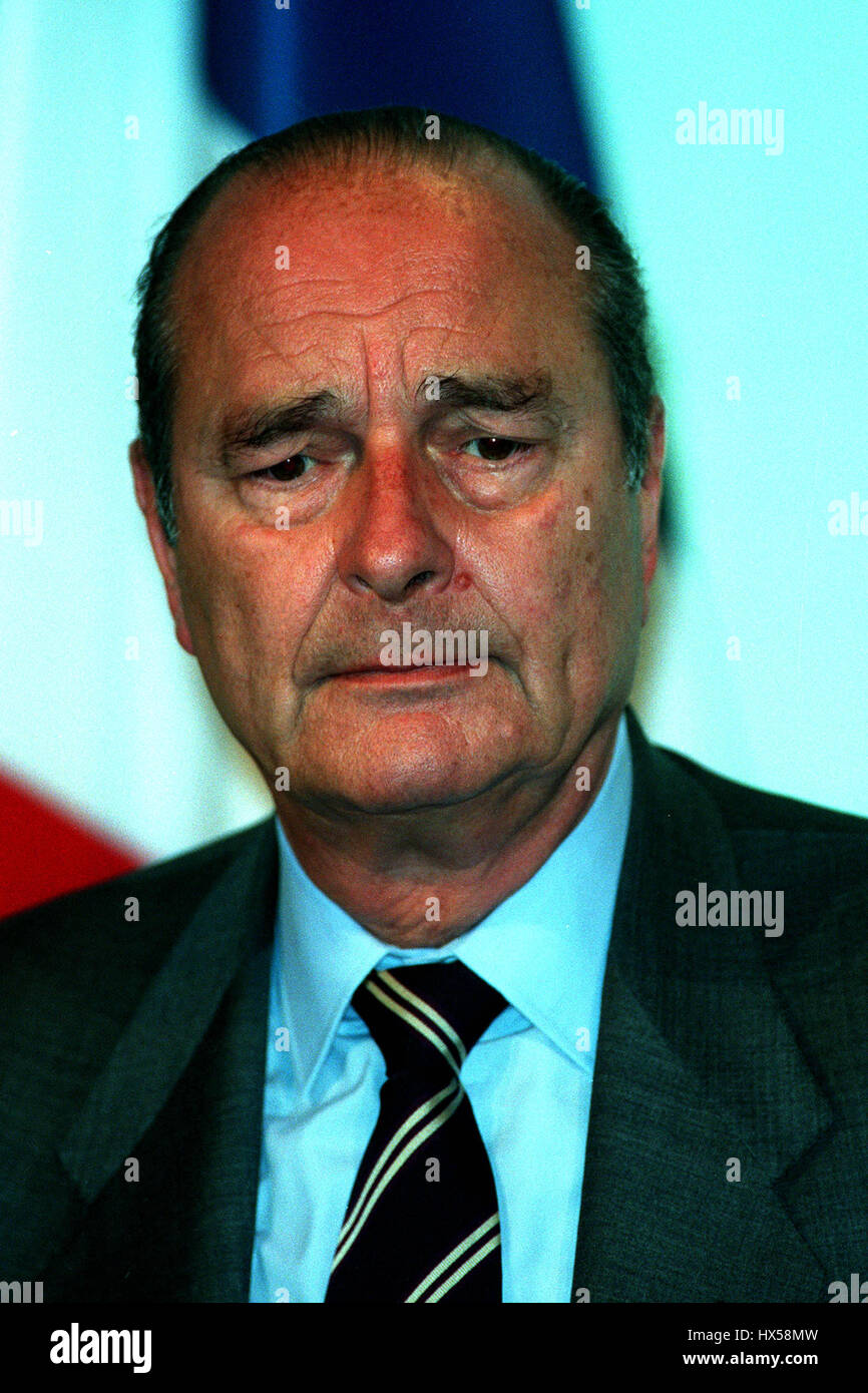 JACQUES CHIRAC PRESIDENT OF FRANCE 20 May 1998 Stock Photo Alamy