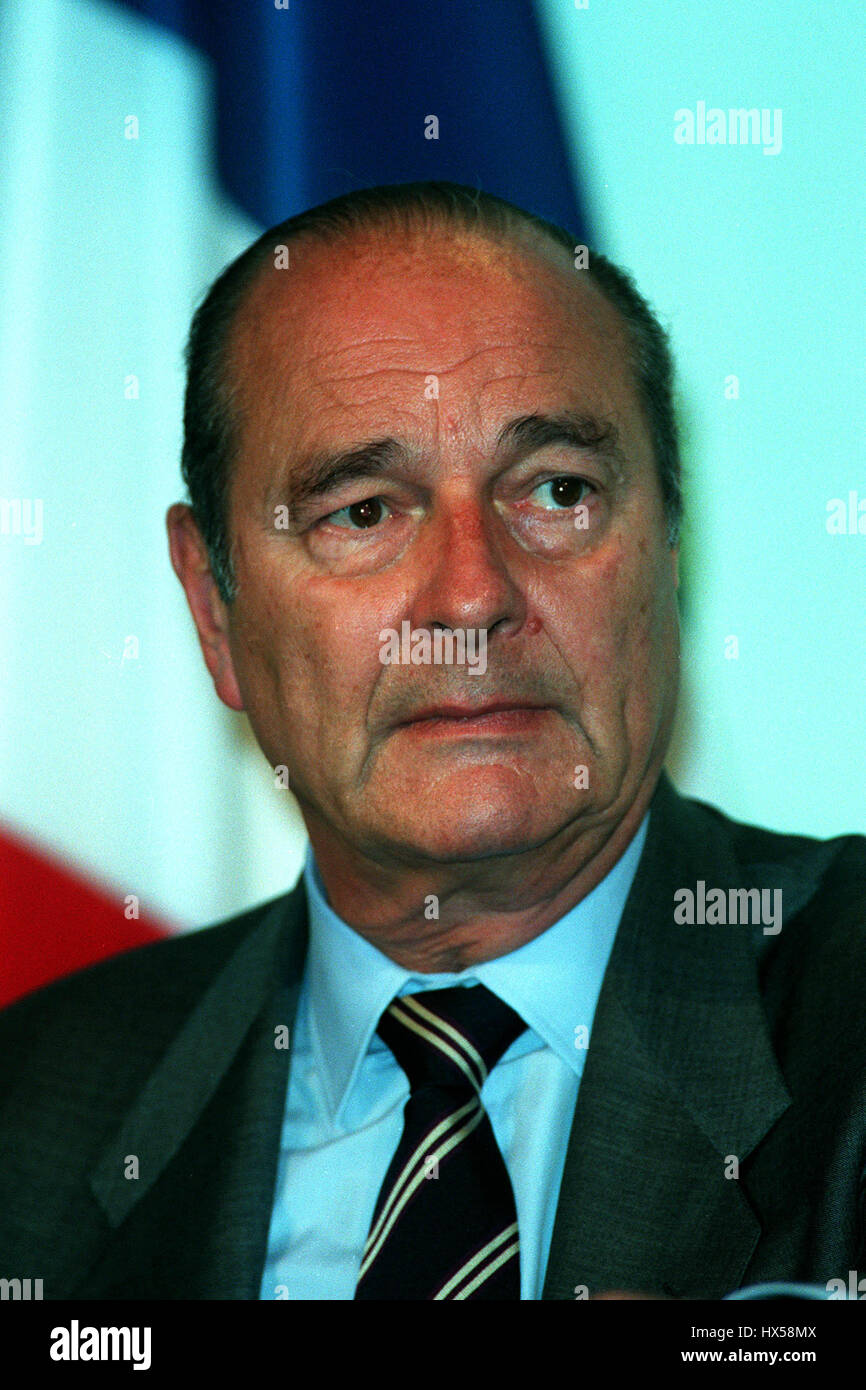 JACQUES CHIRAC PRESIDENT OF FRANCE 20 May 1998 Stock Photo - Alamy