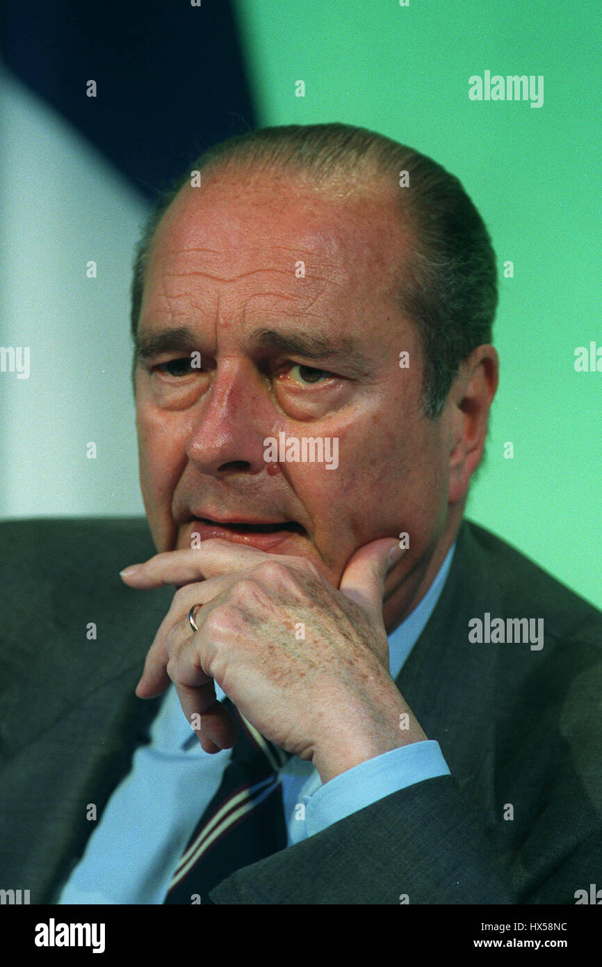 JACQUES CHIRAC PRESIDENT OF FRANCE 20 May 1998 Stock Photo - Alamy