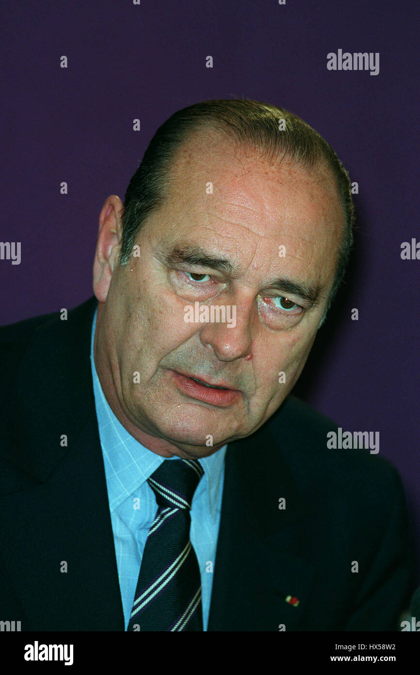 JACQUES CHIRAC PRESIDENT OF FRANCE 07 April 1998 Stock Photo Alamy