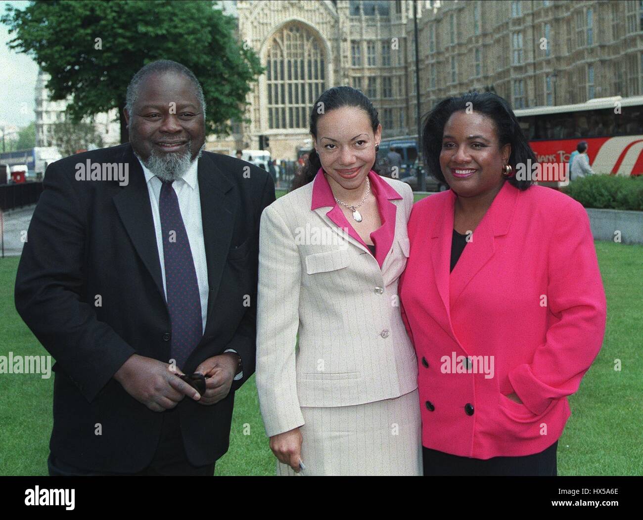 BERNIE GRANT MP OONA KING MP DIANNE ABBOTT MP LABOUR PARTY 07 May 1997 Stock Photo
