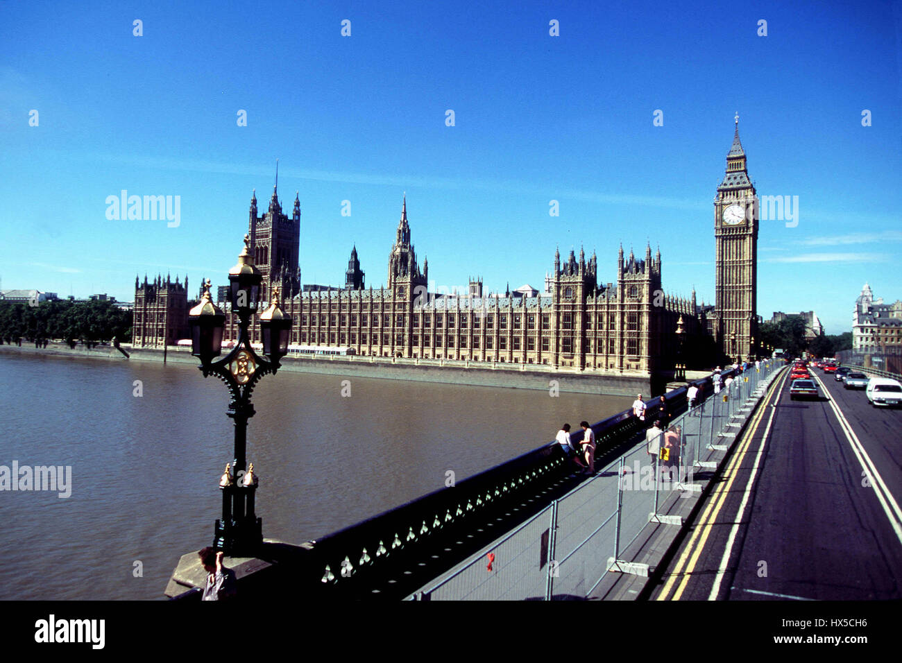 HOUSES OF PARLIAMENT WESTMINISTER LONDON ENGLAND 31 August 1997 Stock Photo