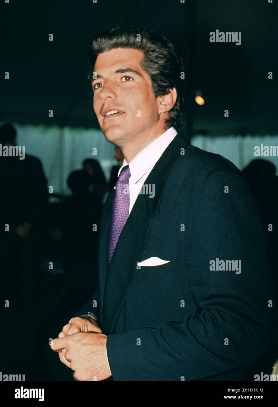 JOHN F. KENNEDY JNR SON OF FORMER U.S PRESIDENT 22 September 1995 NEW LINE CINEMA Stock Photo
