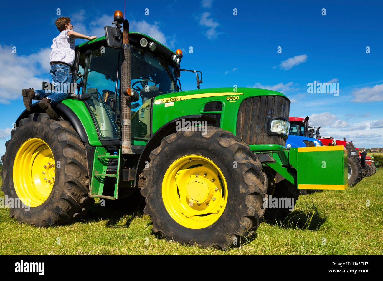 Tractor rally, Stokesley, North Yorkshire, England, UK Stock Photo Alamy