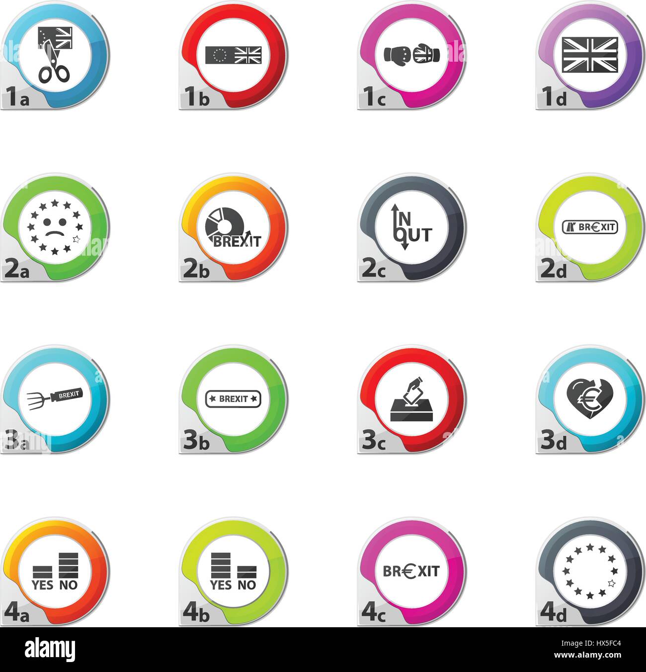 brexit web icons for user interface design Stock Vector Image & Art - Alamy