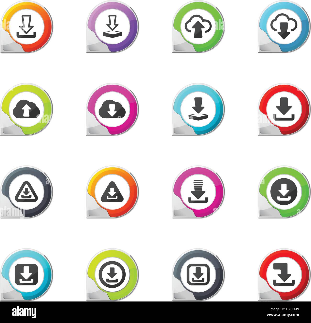 Download pointer on the color icons for your design Stock Vector Image ...