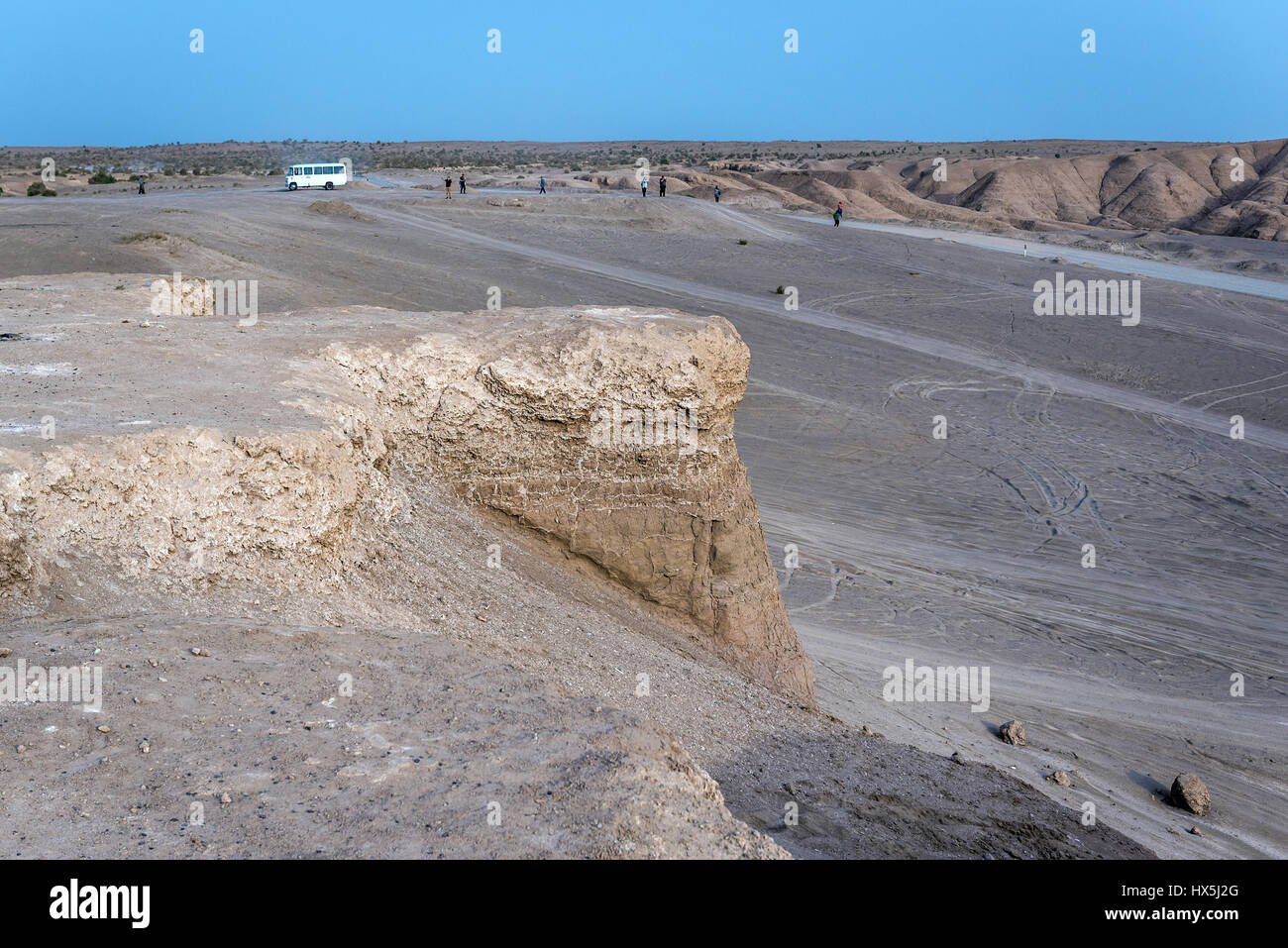 Maranjab Desert located in Aran va bidgol County in Iran Stock Photo