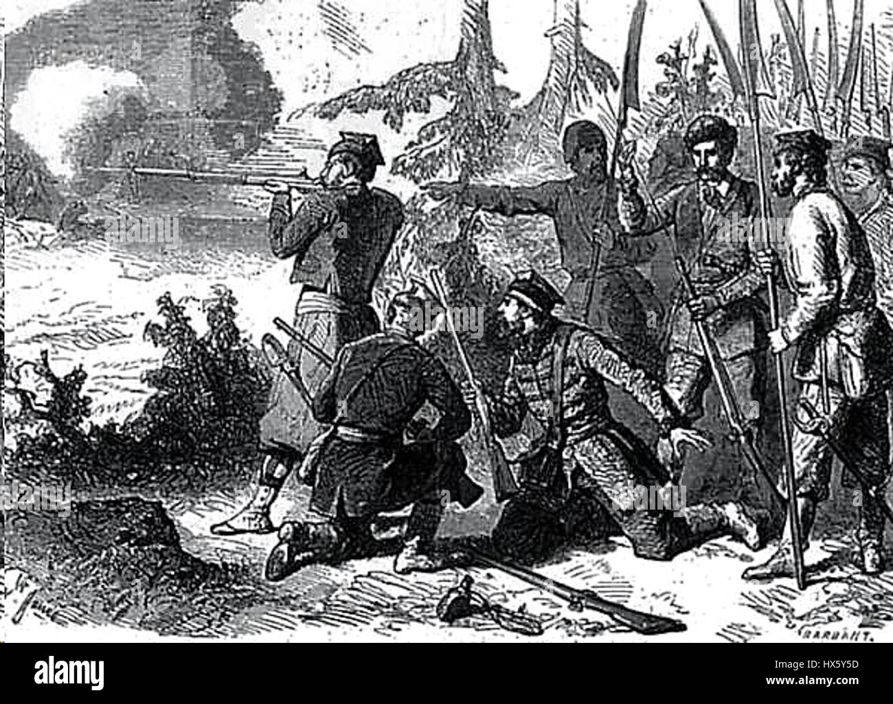 Polish ambush 1863 Stock Photo - Alamy