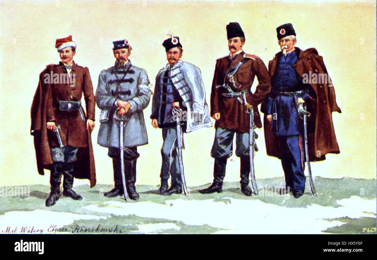 Polish January Uprising insurgents 1863 1 Stock Photo