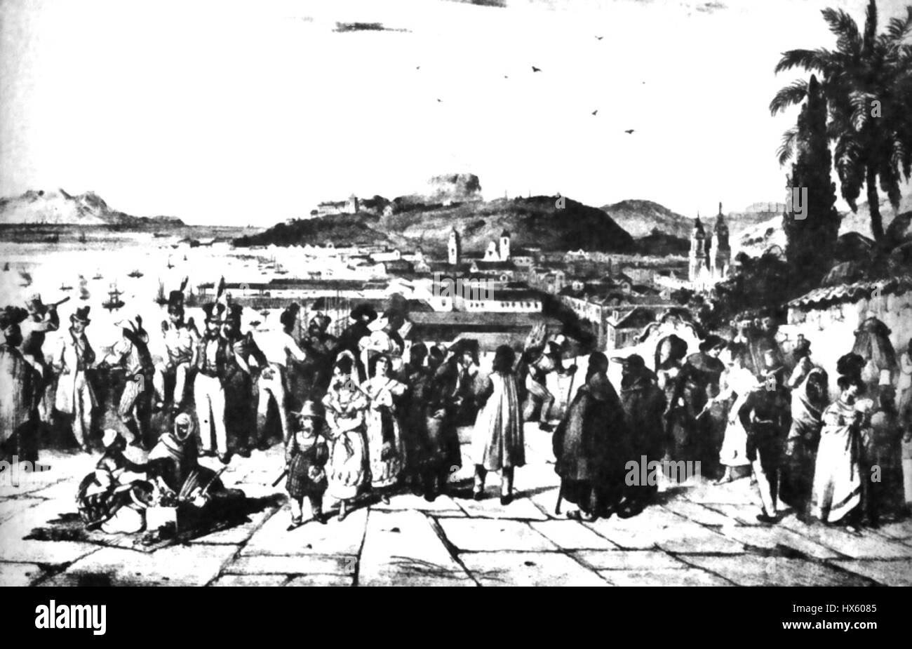 Rio de janeiro 1845 Stock Photo - Alamy