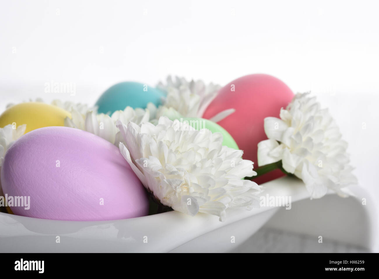 Colorful easter eggs designed background,pastel coloured Stock Photo ...